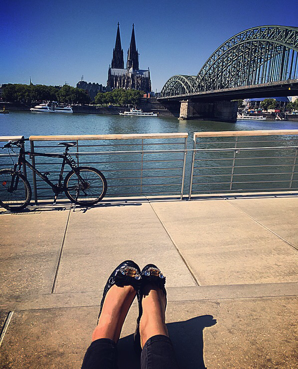 mittagspause, break, rhein, sun, köln, dom, cologne